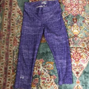 Under Armour heat gear running crop leggings